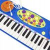 Dětské elektronické klávesy s mikrofonem a nahráváním Music Keyboard modré