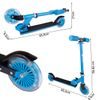 Dětská skládací koloběžka Scooter se svítícími koly - modrá