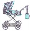 Doris kočárek pro panenky kombinovaný 9346W mentolově šedá