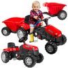 Dětský šlapací traktor s vlečkou Active Pedal červený