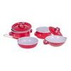 Sada dětského kovového nádobí s kuchyňskou rukavicí Red Kitchenware