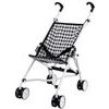 Golfový kočárek pro panenky Alice černo-bílý