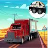 Nákladní autíčko se stavebními stroji na dálkové ovládání Truck Transport