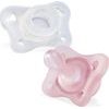 CHICCO Šidítko Physio Mini Soft celosilikonové 0-2m dívka 2 ks
