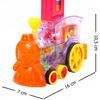 Majlo Toys veselé domino s lokomotivou na baterie Funny Loco