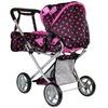 Kočárek pro panenky Alice 9346D kombinovaný černý
