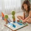 Learn & grow toys Magnetické doplňkové dlaždice VLAKOVÉ KOLEJE (36kusů)