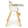 Ecotoys dřevěná jídelní židlička C220 2v1 béžová