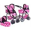 Doris velký sportovní kočárek pro panenky 3v1 - 9662 Minnie