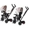 VYZKOUŠENO Dětská tříkolka Tiny Bike s otočným sedadlem 3v1 béžová