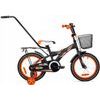 Mexller dětské kolo BMX 16" s vodící tyčí černooranžové