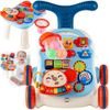 Interaktivní chodítko s hracím stolečkem Music Stroller 2v1 modré