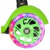 Dětská koloběžka Glow Scooter se svítícími koly zelená