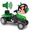 Dětský šlapací traktor s vlečkou Active Pedal zelený