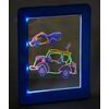 Kreslící LED tabulka s 3D brýlema Glow Drawing modrá