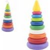 Skládanka pyramida s kroužky - mix 2 barvy