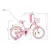 Mexller dětské kolo Village 16" s vodící tyčí světle růžové
