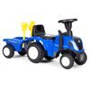 New Holland dětské odrážedlo traktor s přívěsem - modré