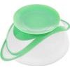 Dětská miska s přísavkou a se lžičkou Akuku bílo - zelená