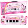 Dětské elektronické klávesy s mikrofonem Music Station růžové