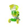 Dětská tříkolka s vodící tyčí Pejsek zelená