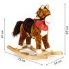 Ecotoys plyšový hojdací kôň - hnedý