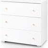 Přebalovací komoda Klups KAROLINA bílá-borovice