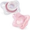 CHICCO Šidítko Physio Mini Soft celosilikonové 2-6m dívka 2 ks
