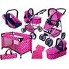 Doris kočárek pro panenky 7v1 růžový