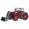 Traktor na dálkové ovládání s červenou vlečkou Red Farmer 1:28