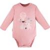 EEVI Kojenecké body s dlouhým rukávem Mellow růžová 80 (9-12m)