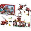 Blocki MyFire stavebnice hasičská stanice 881 dílků