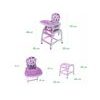 Ecotoys jídelní židlička 3v1 fialová