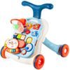 Interaktivní chodítko s hracím stolečkem Music Stroller 2v1 modré