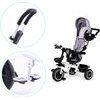 Ecotoys dětská tříkolka s otočným sedadlem S360 šedá