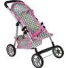 Alice sportovní kočárek pro panenku 9304 šedo-růžový