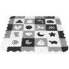 Ecotoys pěnová puzzle hrací deka Gray Puzzle 151 x 151 cm
