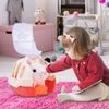 Interaktivní plyšový králíček v přepravce Plush Pet - bílý