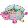 Ecotoys hrací deka s 30 míčky Želva - růžová