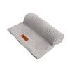 Sensillo Dětská pletená bambusová deka do kočárku 100x80 cm šedá