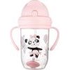 Canpol babies Nevylévací hrníček se slámkou a závažím Exotic Panda - růžový, 270 ml