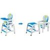 Ecotoys jídelní židlička 3v1 modrá