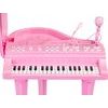 Ecotoys dětský elektronický klavír s mikrofonem a židličkou HC482 růžový