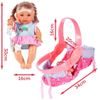 Interaktivní panenka s nosítkem Baby Doll 30 cm