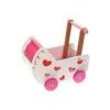 Ecotoys dětské dřevěné chodítko kočárek
