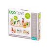 Ecotoys dřevěná vláčkodráha na baterie 78 dílků
