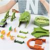 Autodráha s autíčkem na baterii a dinosaury 324 dílků Dino Track
