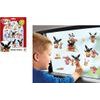 Okenní dekorace Bing Bunny 50ks samolepek