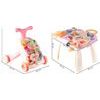 Interaktivní chodítko s hracím stolečkem Music Stroller 2v1 růžové