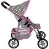 Alice sportovní kočárek pro panenku 9304 šedo-růžový